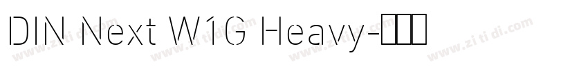 DIN Next W1G Heavy字体转换